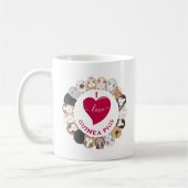 I Liebe Guinea Schweine Kaffeetasse (Links)