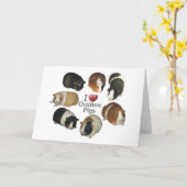 I Liebe Guinea Schweine - NoteCard Karte (Gelbe Blume)