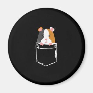 I Liebe Guinea Schweinepocketbesitzer Karikatur Magnet