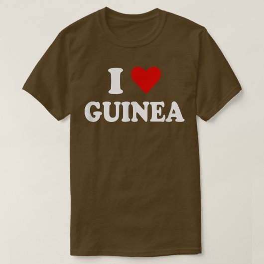 I LIEBE GUINEA T-Shirt (Design vorne)