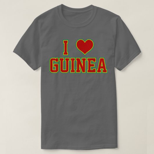 I LIEBE GUINEA T - SHIRT (Design vorne)