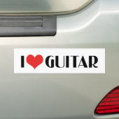 I Liebe Guitar Autoaufkleber (Auf Auto)
