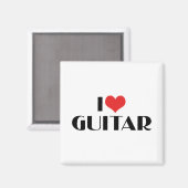 I Liebe Guitar Magnet (Vorderseite/Rückseite)