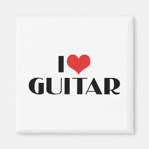 I Liebe Guitar Magnet