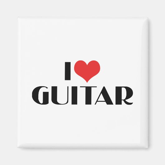 I Liebe Guitar Magnet (Vorne)