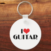I Liebe Guitar Schlüsselanhänger (Vorderseite)