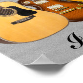 I LIEBE GUITARS POSTER (Ecke)