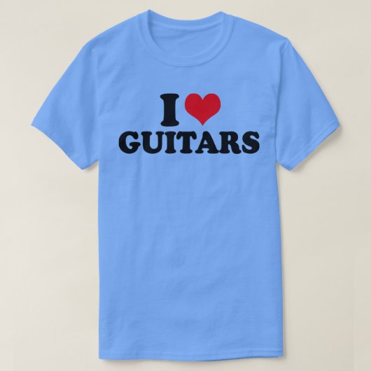 I Liebe Guitars T-Shirt (Design vorne)