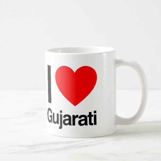 i Liebe gujarati Kaffeetasse (Rechts)
