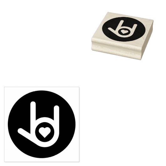 I. Liebe Gummistempel (Stempel)