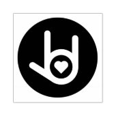 I. Liebe Gummistempel (Prägung)