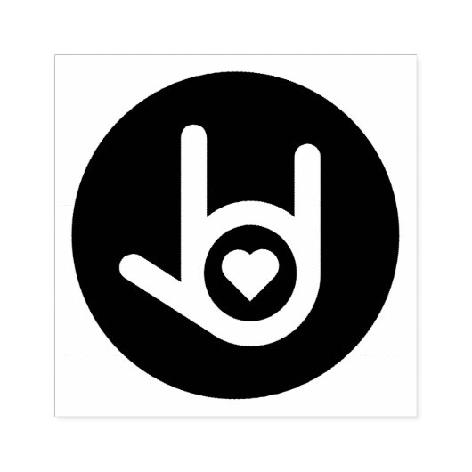 I. Liebe Gummistempel (Prägung)