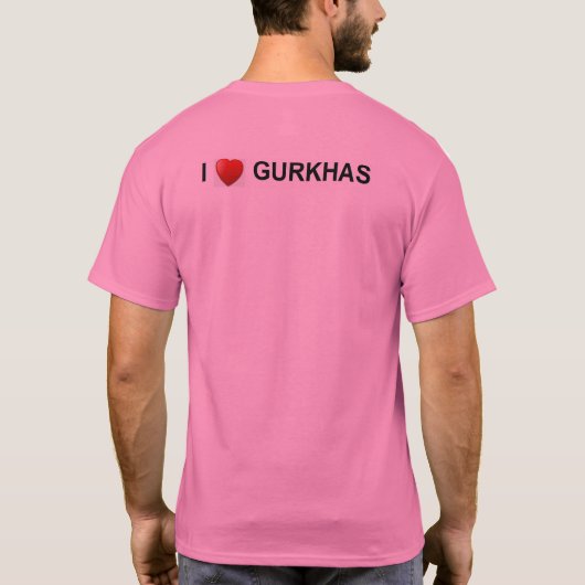 I Liebe Gurkhas T - Shirt (Rückseite)