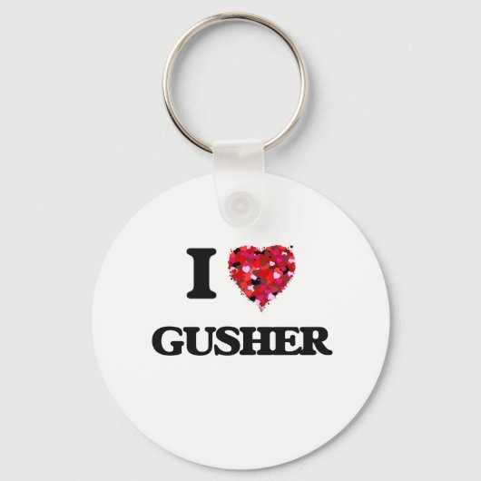 I Liebe Gusher Schlüsselanhänger (Vorderseite)