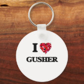 I Liebe Gusher Schlüsselanhänger (Vorderseite)