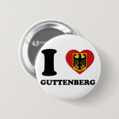 I LIEBE GUTTENBERG BUTTON (Vorne & Hinten)
