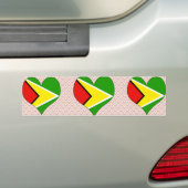 I Liebe Guyana Autoaufkleber (Auf Auto)