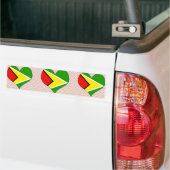 I Liebe Guyana Autoaufkleber (Auf Lkw)