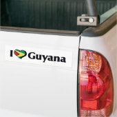 I Liebe Guyana Flag Autoaufkleber (Auf Lkw)