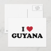 I Liebe Guyana Postkarte (Vorne/Hinten)