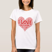 I Liebe Guyana Souvenir T-Shirt (Vorderseite)