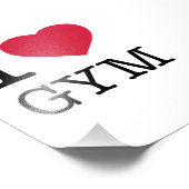 I LIEBE GYM FOTODRUCK (Ecke)