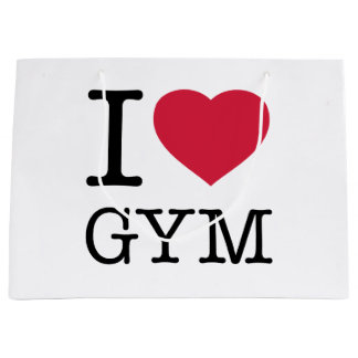 I LIEBE GYM GROßE GESCHENKTÜTE