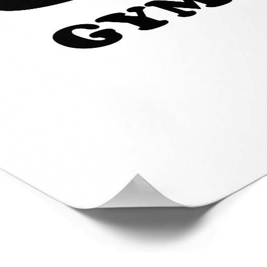 I LIEBE GYMNASTIC POSTER (Ecke)