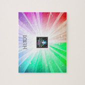 "I LIEBE GYMNASTICS" beleuchtet Rätsel mit Gymnast Puzzle (Vertikal)