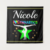 I LIEBE GYMNASTICS KUNDENGESTALTUNG WANDTEPPICH (Vorderseite)