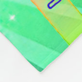 "I LIEBE GYMNASTICS" mit Gymnast auf Beam Fleecedecke (Ecke)