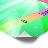 "I LIEBE GYMNASTICS" mit Gymnast auf Beam Fotodruck (Ecke)