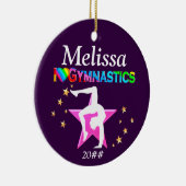 I LIEBE GYMNASTICS PERSONALISIERT UND GESCHMACKVOL KERAMIKORNAMENT (Rechts)
