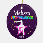 I LIEBE GYMNASTICS PERSONALISIERT UND GESCHMACKVOL KERAMIKORNAMENT (Links)