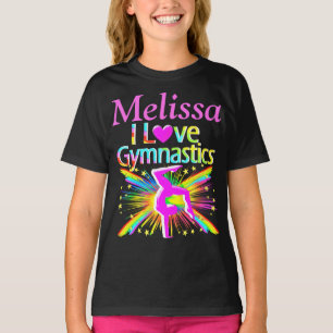 I LIEBE GYMNASTICS PERSONALISIERTES SHIRT