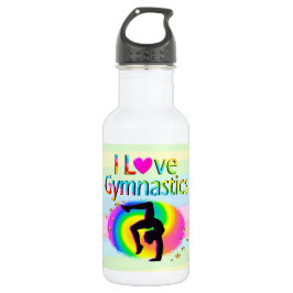I LIEBE GYMNASTICS RAINBOUR WASSERFLASCHE