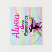 I LIEBE GYMNASTICS SUPER STAR DESIGN WANDTEPPICH (Vorderseite)