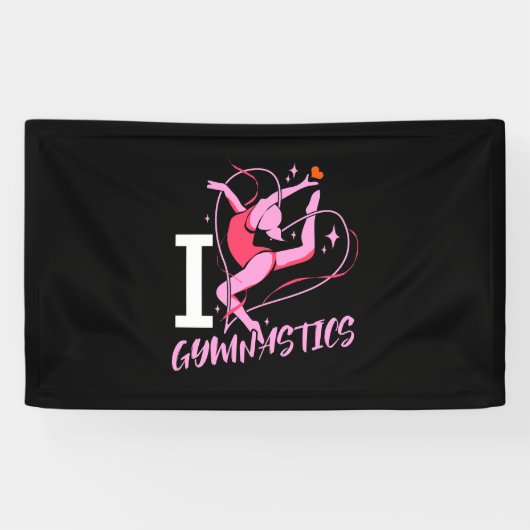 I Liebe Gymnastik Banner (Horizontal)