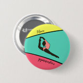 I Liebe Gymnastik Button (Vorne & Hinten)