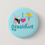 I Liebe Gymnastik Button (Vorderseite)