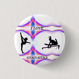 I Liebe Gymnastik Button