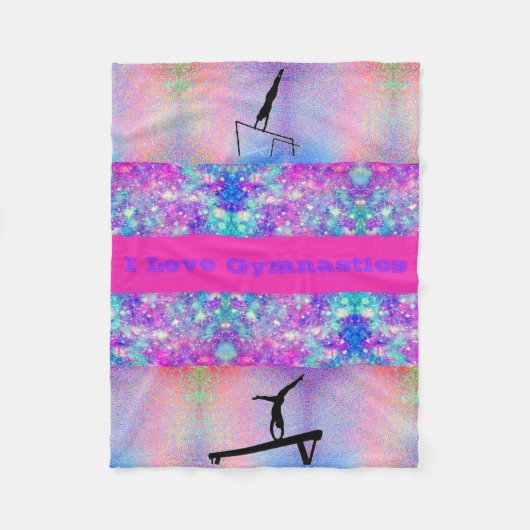 I Liebe Gymnastik Fleece Blanket (Vorderseite)