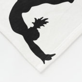 I Liebe Gymnastik Girls Fleece Blanket (Ecke)