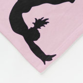 I Liebe Gymnastik Girls Fleece Blanket (Ecke)