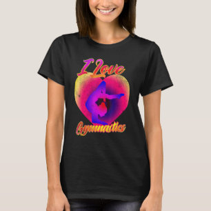 I Liebe Gymnastik Gymnast Tumbling Team Gymnastik T-Shirt