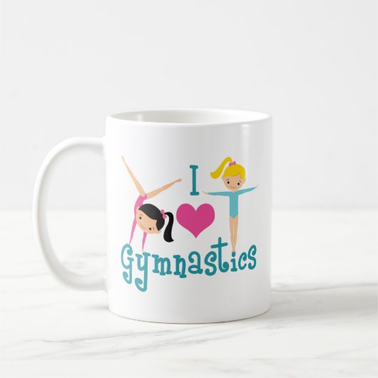 I Liebe Gymnastik Kaffeetasse (Links)