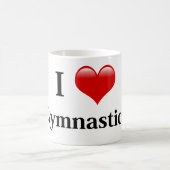 I Liebe Gymnastik Kaffeetasse (Mittel)