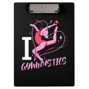 I Liebe Gymnastik Klemmbrett