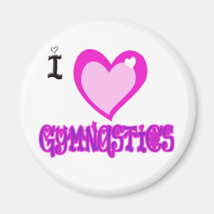 I Liebe GYMNASTIK Magnet
