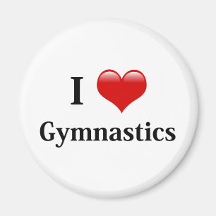 I Liebe Gymnastik Magnet